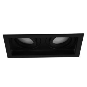 Oprawa wpuszczana oczko prostokątna czarna KENAI 2xGU10x15W IP20 Trio 916889 Oprawa wpuszczana oczko prostokątna czarna KENAI 2xGU10x15W IP20 Trio 916889