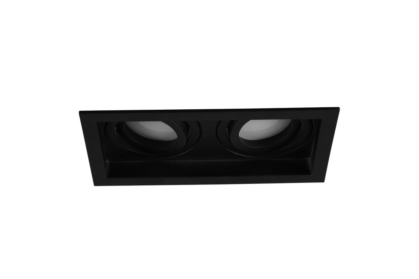 Oprawa wpuszczana oczko prostokątna czarna KENAI 2xGU10x15W IP20 Trio 916889