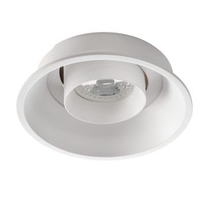 Oprawa wpuszczana okrągła biała 12cm LUNIO 1xGU10x25W IP20 Kanlux 917737