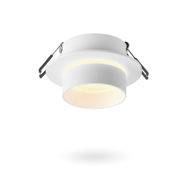 Oprawa wpuszczana okrągła biała 9,2cm Spotlight 1xGU10x30W IP20 Videx 917919