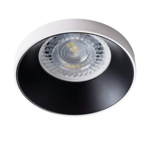 Oprawa wpuszczana okrągła biało-czarna 8cm SIMEN 1xGU10x35W IP20 Kanlux 1049457