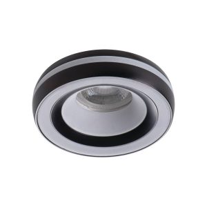 Oprawa wpuszczana okrągła biało-czarna 9,6cm ELICEO 1xGU10x10W IP20 Kanlux 915694 Oprawa wpuszczana okrągła biało-czarna 9,6cm ELICEO 1xGU10x10W IP20 Kanlux 915694