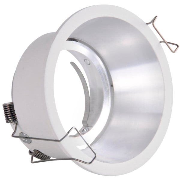 Oprawa wpuszczana okrągła biało-srebrna 8,5cm KOLDING 1xMR16x8W IP20 Polux 917969