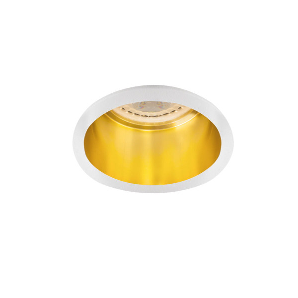 Oprawa wpuszczana okrągła biało-złota 7cm SPAG 1xGU10x35W IP20 Kanlux 916710