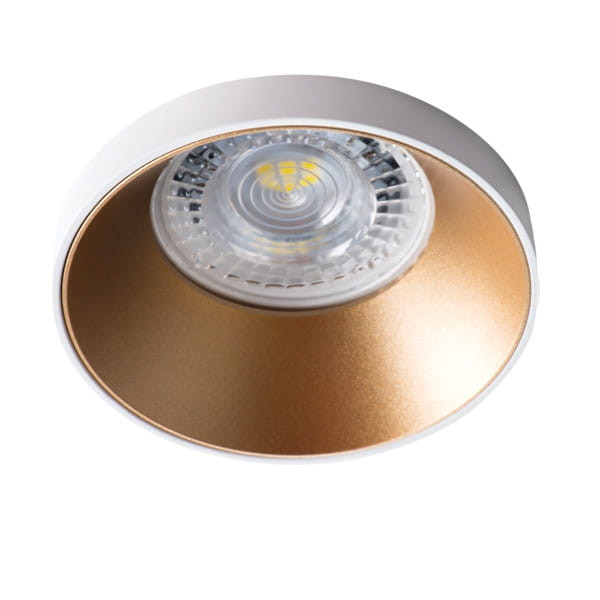 Oprawa wpuszczana okrągła biało-złota 8cm SIMEN 1xGU10x35W IP20 Kanlux 1049495