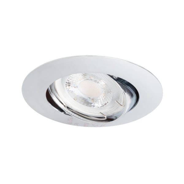 Oprawa wpuszczana okrągła chromowana 9cm LUTO 1xGX5.3x50W IP20 Kanlux 1050616