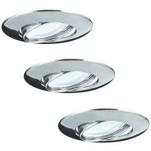 Oprawa wpuszczana okrągła chromowana 9cm OLIN 3xGU10x8W IP20 Polux 917964 Oprawa wpuszczana okrągła chromowana 9cm OLIN 3xGU10x8W IP20 Polux 917964