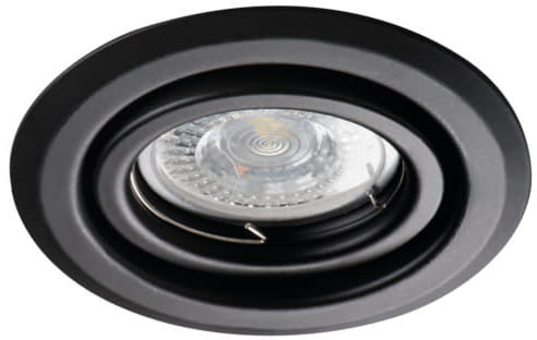 Oprawa wpuszczana okrągła czarna 10cm ALOR 1xGU10x35W IP20 Kanlux 1049392