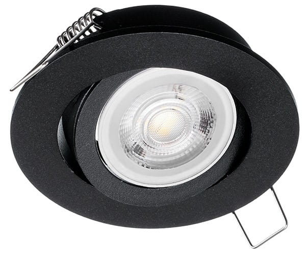 Oprawa wpuszczana okrągła czarna 8,3cm 1xGU10x40W IP20 Eko-Light 1051016