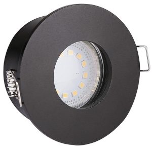 Oprawa wpuszczana okrągła czarna 8,3cm SH 1xMR16x50W IP65 Candellux 915475 Oprawa wpuszczana okrągła czarna 8,3cm SH 1xMR16x50W IP65 Candellux 915475
