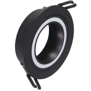 Oprawa wpuszczana okrągła czarna 9,2cm FALCO 1xMR16x10W IP20 Polux 917786 Oprawa wpuszczana okrągła czarna 9,2cm FALCO 1xMR16x10W IP20 Polux 917786