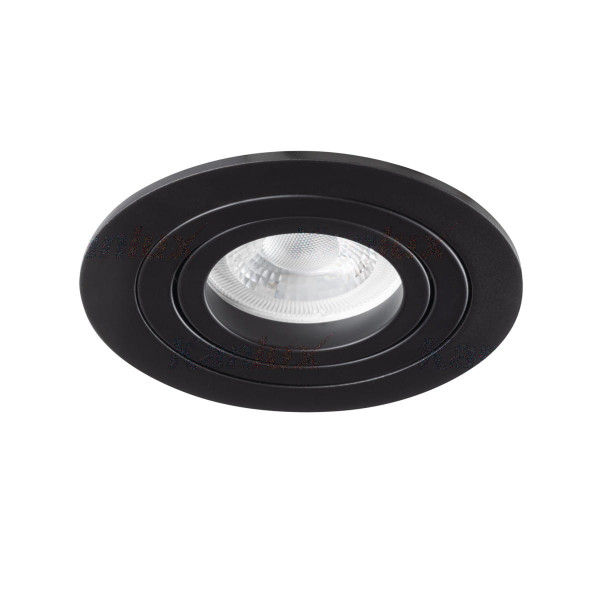 Oprawa wpuszczana okrągła czarna 9,2cm SEIDY 1xGX5.3x50W IP20 Kanlux 916199