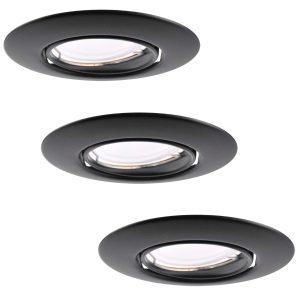 Oprawa wpuszczana okrągła czarna 9cm OLIN 3xGU10x8W IP20 Polux 917895 Oprawa wpuszczana okrągła czarna 9cm OLIN 3xGU10x8W IP20 Polux 917895
