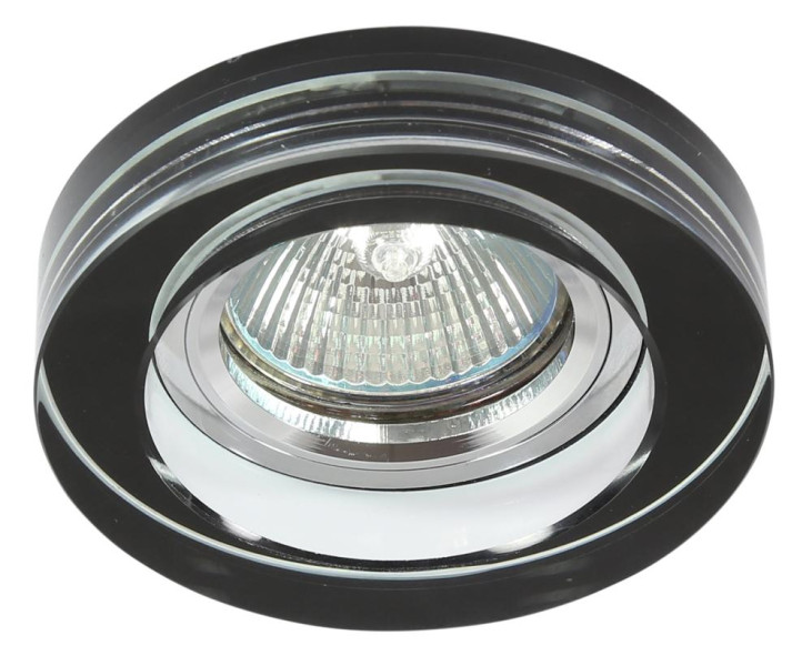 Oprawa wpuszczana okrągła czarna 9cm SS 1xMR16x50W IP20 Candellux 915490