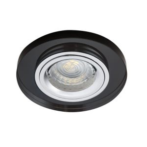 Oprawa wpuszczana okrągła czarna-chromowana MORTA 1xGU10x10W IP20 Kanlux 1049458 Oprawa wpuszczana okrągła czarna-chromowana MORTA 1xGU10x10W IP20 Kanlux 1049458