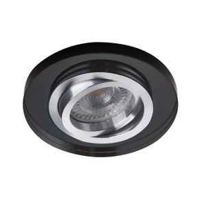 Oprawa wpuszczana okrągła czarna-chromowana MORTA 1xGU10x10W IP20 Kanlux 1049432 Oprawa wpuszczana okrągła czarna-chromowana MORTA 1xGU10x10W IP20 Kanlux 1049432