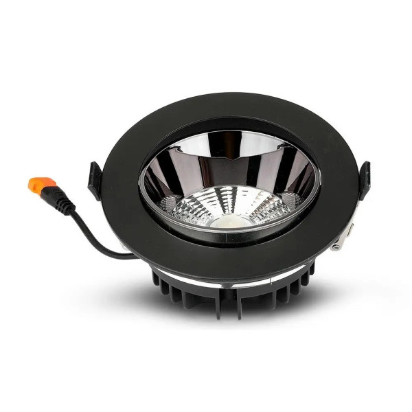 Oprawa wpuszczana okrągła czarna LED 30W Neutralna biel 2900lm IP20 V-TAC 917782