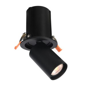 Oprawa wpuszczana okrągła czarna matowa 10cm TERMO 1xGU10x10W IP20 Italux 916108 Oprawa wpuszczana okrągła czarna matowa 10cm TERMO 1xGU10x10W IP20 Italux 916108