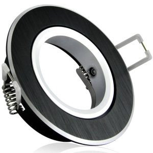 Oprawa wpuszczana okrągła czarna szczotkowana EAST 1xGU10x8W IP20 Polux 916073 Oprawa wpuszczana okrągła czarna szczotkowana EAST 1xGU10x8W IP20 Polux 916073