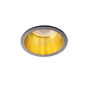 Oprawa wpuszczana okrągła czarna-złoto 7cm SPAG 1xGU10x35W IP20 Kanlux 916867 Oprawa wpuszczana okrągła czarna-złoto 7cm SPAG 1xGU10x35W IP20 Kanlux 916867