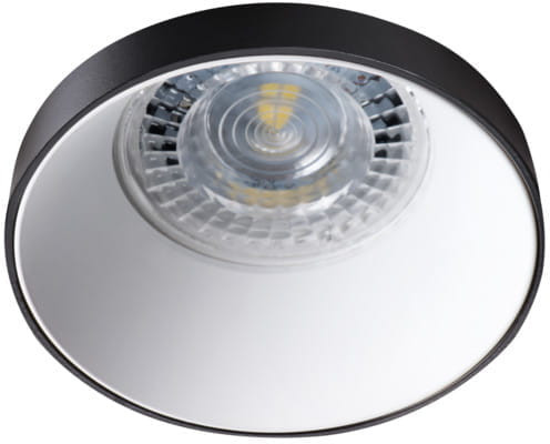 Oprawa wpuszczana okrągła czarno-biała 8cm SIMEN 1xGU10x35W IP20 Kanlux 1049475