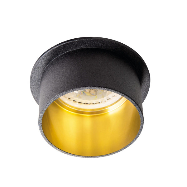 Oprawa wpuszczana okrągła czarno-złota 7cm SPAG 1xGU10x35W IP20 Kanlux 916730