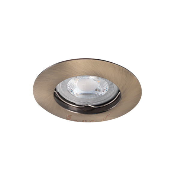 Oprawa wpuszczana okrągła mosiądz 9cm LUTO 1xGX5.3x50W IP20 Kanlux 1050585