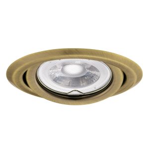 Oprawa wpuszczana okrągła mosiądz matowy ARGUS II 1xGU10x10W IP20 Kanlux 915716 Oprawa wpuszczana okrągła mosiądz matowy ARGUS II 1xGU10x10W IP20 Kanlux 915716