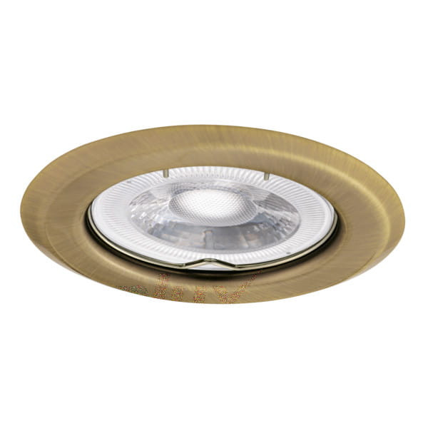 Oprawa wpuszczana okrągła mosiądz patyna 8cm ARGUS 1xGX5.3x50W IP20 Kanlux 1049557