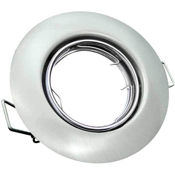 Oprawa wpuszczana okrągła nikiel 9,5cm OPIN 1xMR16x8W IP20 Polux 916700