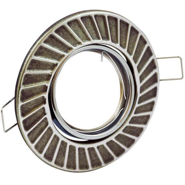 Oprawa wpuszczana okrągła srebrna 10cm FOBOS 1xMR16x5W IP20 Polux 916205