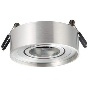 Oprawa wpuszczana okrągła srebrna 9,5cm GAJA 1xMR16x8W IP20 Polux 916871