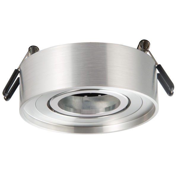 Oprawa wpuszczana okrągła srebrna 9,5cm GAJA 1xMR16x8W IP20 Polux 916871