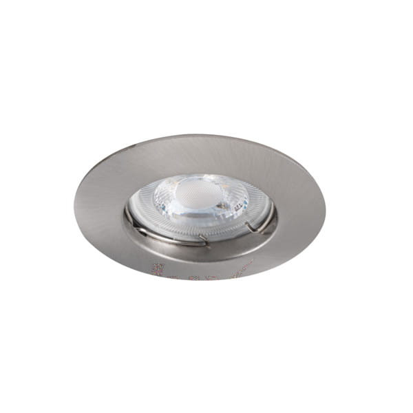 Oprawa wpuszczana okrągła srebrna 9cm LUTO 1xGX5.3x50W IP20 Kanlux 1050617