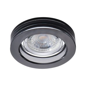 Oprawa wpuszczana okrągła srebrno-czarna 9cm MORTA 1xGU10x10W IP20 Kanlux 1049476 Oprawa wpuszczana okrągła srebrno-czarna 9cm MORTA 1xGU10x10W IP20 Kanlux 1049476