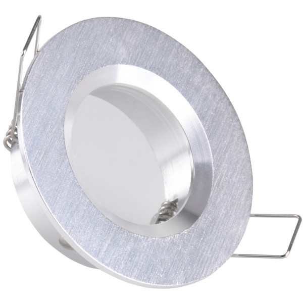 Oprawa wpuszczana okrągła srebrny szczotkowany BORAS 1xMR16x8W IP44 Polux 917931