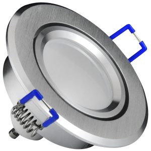 Oprawa wpuszczana okrągła srebrny szczotkowany SUN 1xGU10x8W IP20 Polux 916767 Oprawa wpuszczana okrągła srebrny szczotkowany SUN 1xGU10x8W IP20 Polux 916767