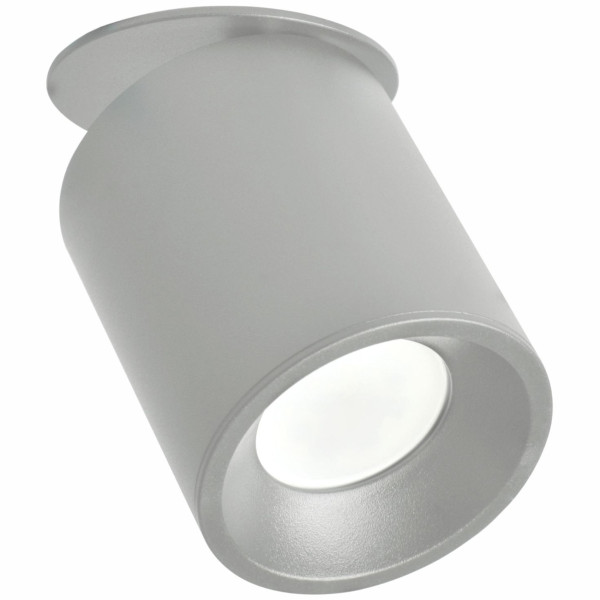 Oprawa wpuszczana okrągła szara 8,2cm HARON 1xGU10x10W IP20 Polux 916195