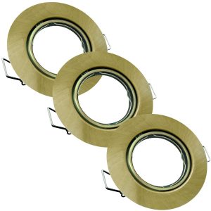 Oprawa wpuszczana okrągła złota patyna 9,5cm OPIN 3xMR16x8W IP20 Polux 916678 Oprawa wpuszczana okrągła złota patyna 9,5cm OPIN 3xMR16x8W IP20 Polux 916678
