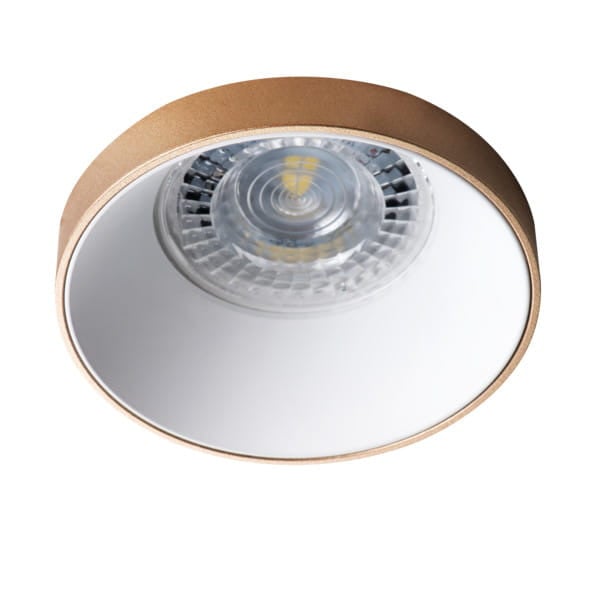 Oprawa wpuszczana okrągła złoto-biała 8cm SIMEN 1xGU10x35W IP20 Kanlux 1049542