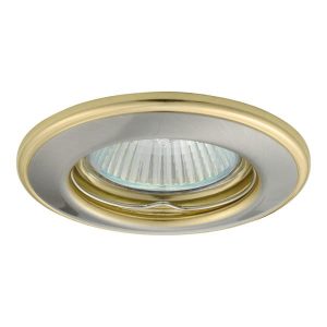 Oprawa wpuszczana okrągła złoto-srebrna 8cm HORN 1xGX5.3x50W IP20 Kanlux 1049440 Oprawa wpuszczana okrągła złoto-srebrna 8cm HORN 1xGX5.3x50W IP20 Kanlux 1049440