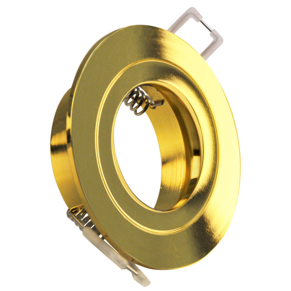 Oprawa wpuszczana okrągła złoty połysk 8cm FEBE 1xGU10x8W IP20 Polux 917761