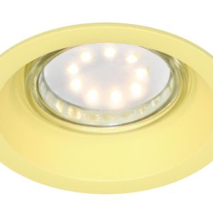 Oprawa wpuszczana okrągła żółta 8,1cm SA-12 1xGU10x35W IP20 Candellux 915502 Oprawa wpuszczana okrągła żółta 8,1cm SA-12 1xGU10x35W IP20 Candellux 915502