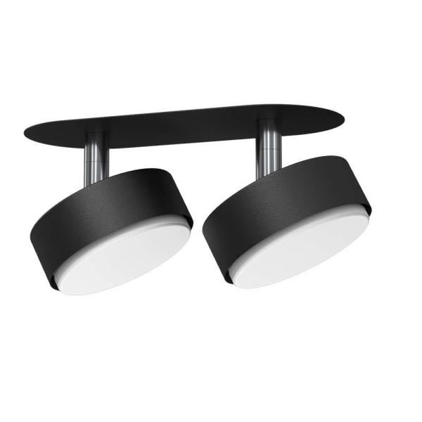 Oprawa wpuszczana owalna czarno-biała 17,5cm DROP 2xGX53x9W IP20 Brosline 916389