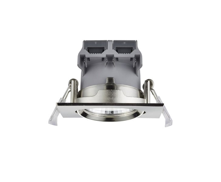Oprawa wpuszczana PAMIR kwadratowa srebrna LED 5,5W 3000K 345lm IP23 Trio 1049601