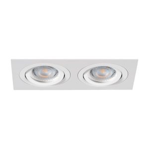 Oprawa wpuszczana prostokątna biała 17cm SEIDY 2xGX5.3x50W IP20 Kanlux 916091 Oprawa wpuszczana prostokątna biała 17cm SEIDY 2xGX5.3x50W IP20 Kanlux 916091