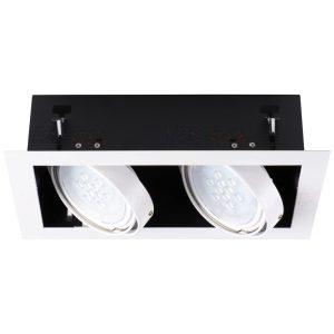 Oprawa wpuszczana prostokątna biała 19,5cm MATEO 2xES111x25W IP20 Kanlux 916099 Oprawa wpuszczana prostokątna biała 19,5cm MATEO 2xES111x25W IP20 Kanlux 916099