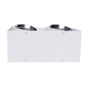 Oprawa wpuszczana prostokątna biała 33cm PLAZA 2xAR111x35W IP20 Milagro 917943 Oprawa wpuszczana prostokątna biała 33cm PLAZA 2xAR111x35W IP20 Milagro 917943