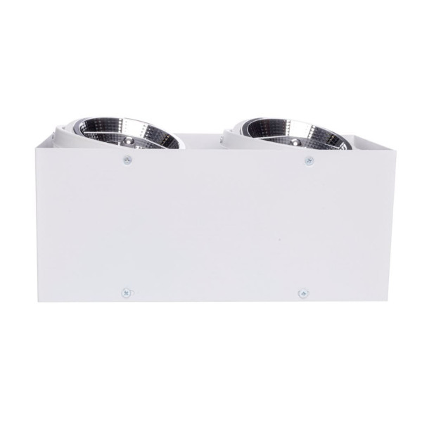 Oprawa wpuszczana prostokątna biała 33cm PLAZA 2xAR111x35W IP20 Milagro 917943