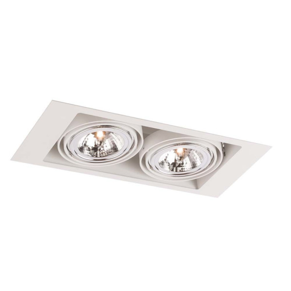 Oprawa wpuszczana prostokątna biała 40cm MUKO 2xGU10x18W IP20 Shilo 916875